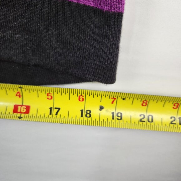 Ricki's V-Neck Sweater Colour Block Purple Black Womens Size S - Picture 12 of 12